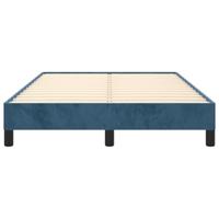 Bedframe zonder matras 120x190 cm fluweel donkerblauw - thumbnail