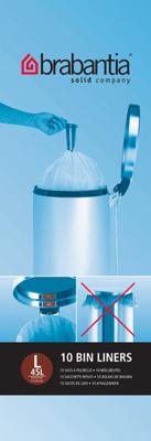 Brabantia perfectfit afvalzakken l 40-45l 10 stuks
