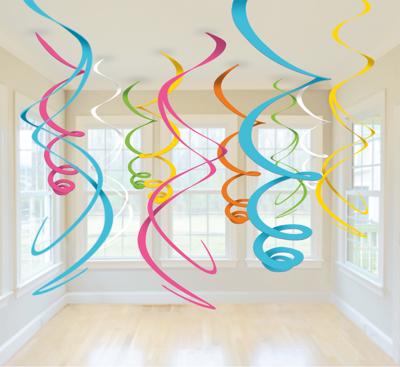 Hangdecoratie Mix Multikleur Swirls