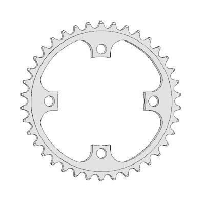 Esjot tandwiel RE Bosch,Yamaha Bafang,Brose 1/2x3/32 alu 38T