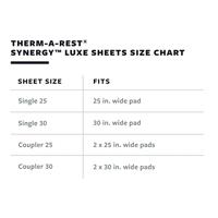 Therm-A-Rest Synergy Luxe Sheet 30 - Slaapmat Hoeslaken - Blue - thumbnail