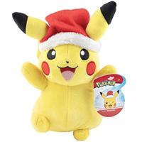 Pokemon Pluche - Pikachu with Christmas Hat (20cm) - thumbnail