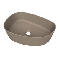 Arcqua Rocker Opbouw Waskom Organisch L 50x37 Mat Truffel - thumbnail