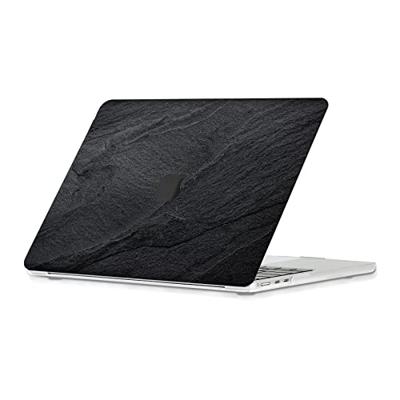 Lunso MacBook Air 13 inch (2022-2026) cover hoes - case - Black Stone