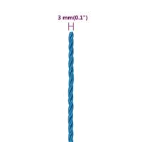 VidaXL Werktouw 3 mm 25 m polypropeen blauw - thumbnail