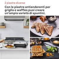 Grill - BRAUN - Sandwich Maker 5 SM5005 - 800 W - Roestvrij staal / Zwart - thumbnail