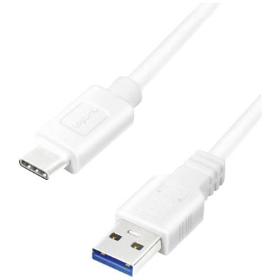 LogiLink CU0173 - USB 3.2 Gen 1x1 aansluitkabel, USB-A naar USB-C™, wit, 0,5 m