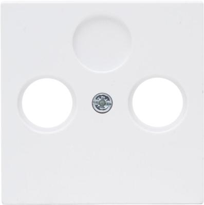 Kopp HK07 PURE mat wit afdekplaat voor coax - 4624040