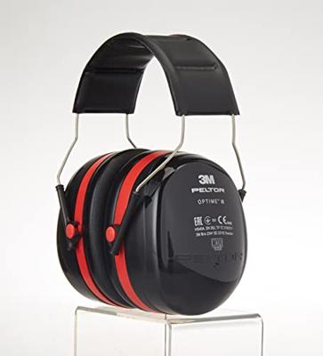 3M PELTOR™ Optime™ III H540A Oorkap gehoorbescherming zwart/rood 34dB - OPT3BK - thumbnail