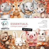 Creative Craftlab • essentials collage paper pad fall in love - thumbnail