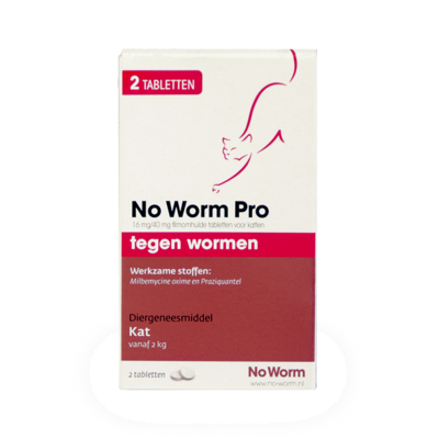 No Worm Pro Kat 2 tabletten - thumbnail