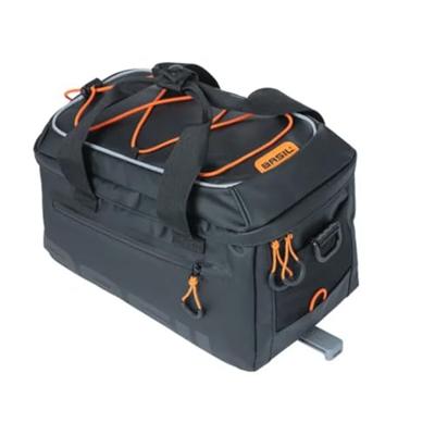 Basil miles tarpaulin bagagedragertas mik - sportieve zwarte fietsrugtas, waterdicht, 7l inhoud