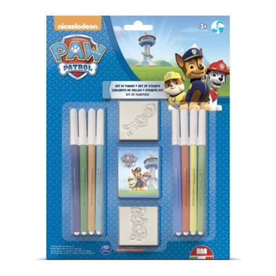 Paw Patrol Kleur- en Stempelset 11-delig Paw Patrol Kleur- en Stempelset 11-delig