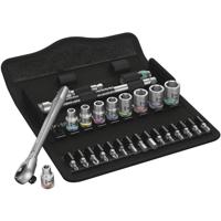 Wera 8100 sa 10 zyklop metalen ratelset, 1/4" gereedschapsset (zwart/groen, 28-delige, volledig metalen ratel met vierkantaandrijving) - thumbnail
