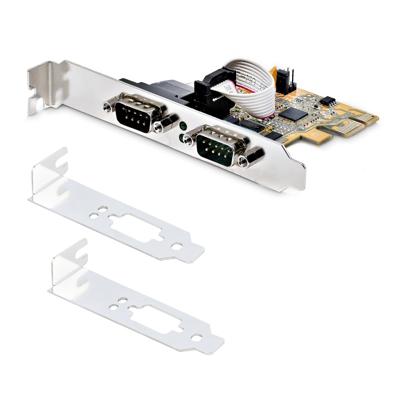StarTech.com 2-Port PCI Express 2 poorten Seriële interfacekaart RS232 PCIe x1 StarTech.com 2-Port PCI Express 2 poorten Seriële interfacekaart RS232 PCIe x1