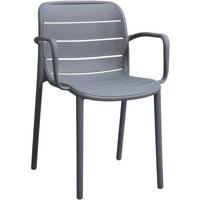 Stapelstoel Nice - kunststof/antraciet - thumbnail