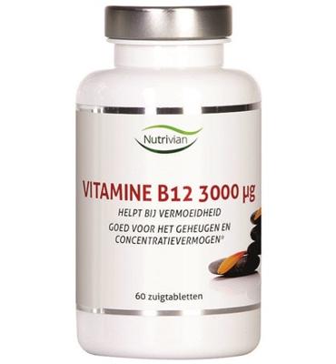 Nutrivian Vitamine B12 methylcobalamine 3 mg 60 Zuigtabletten Nutrivian Vitamine B12 methylcobalamine 3 mg 60 Zuigtabletten