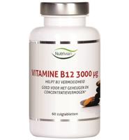 Nutrivian Vitamine B12 methylcobalamine 3 mg 60 Zuigtabletten - thumbnail
