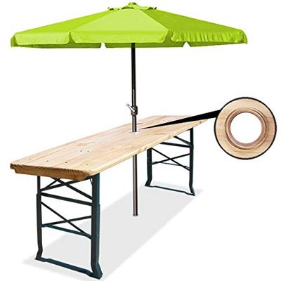 Biertent tafel 170x50x75-105cm in hoogte verstelbaar