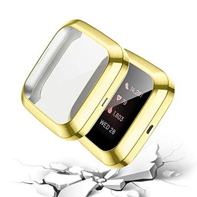 Fitbit Versa 2 Soft TPU case (volledig beschermd) - Goud Fitbit Versa 2 Soft TPU case (volledig beschermd) - Goud