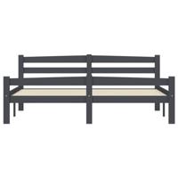 Bedframe massief grenenhout donkergrijs 160x200 cm - thumbnail