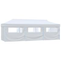 Partytent pop-up met 8 zijwanden 3x9 m wit - thumbnail