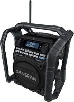 Sangean U-4 DBT+ Bouwradio DAB+, VHF (FM) AUX, Bluetooth, USB Acculaadfunctie, Oplaadbaar, Waterdicht, Stofvast Zwart - thumbnail
