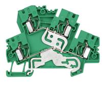 Weidmüller 8671050000 Klem 2-etages Spanveer Groen-geel 50 stuk(s) - thumbnail