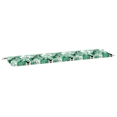 Tuinbank Kussen Floral Groen 180 x 50 x 4 cm Oxford stof
