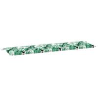 Tuinbank Kussen Floral Groen 180 x 50 x 4 cm Oxford stof - thumbnail