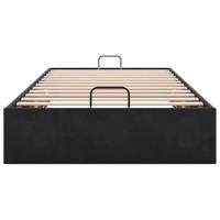 Bedframe zonder matras 100x200 cm fluweel zwart - thumbnail
