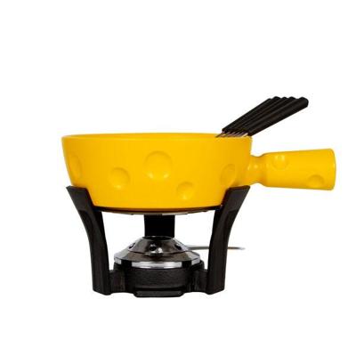 Boska Fondueset Cheesy - 6 personen - geel/zwart - 1.3 liter