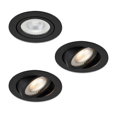 LED-inbouwspot Vivaro zwart 5W interne driver