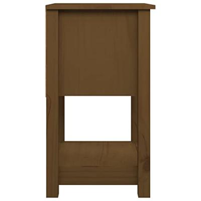 Nachtkastjes 2 st 40x35x61,5 cm massief grenenhout honingbruin