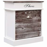 VidaXL Schoenenkast 50x28x58 cm paulowniahout bruin - thumbnail