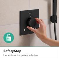 Hansgrohe Ecostat Comfort E - inbouwthermostaat - 2 functies - mat zwart 33711670 - thumbnail
