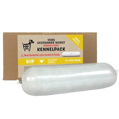 FREDS GESTOOMD VERS VLEES WORST KENNELPACK KIP 10X900 GR