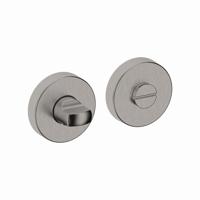 Hardbrass Shuffle toilet-/badkamersluiting rond - RVS - thumbnail