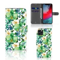 Apple iPhone 11 Pro Max Hoesje Orchidee Groen - thumbnail