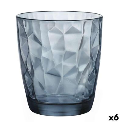 Bormioli Rocco Waterglazen Diamond - Blauw - 390 ml - 6 stuks Bormioli Rocco Waterglazen Diamond - Blauw - 390 ml - 6 stuks