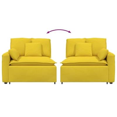 Modulaire bank Armleuning eindmodule met kussens 100 cm Modulaire bank Armleuning eindmodule met kussens 100 cm