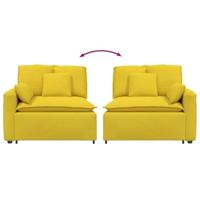 Modulaire bank Armleuning eindmodule met kussens 100 cm - thumbnail