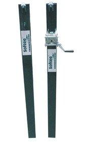 SET OF FIXED 80X80 MM SQUARE POLES