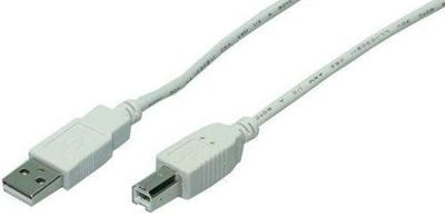 LogiLink CU0007 USB-kabel USB 2.0 USB-A stekker, USB-B stekker 1.80 m Grijs