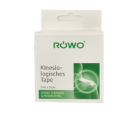 Rowo Kinesiotape zwart 5cmx5m 1 Stuks - thumbnail