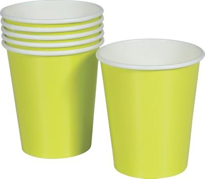 Neon Gele Bekers 240ml (6st)