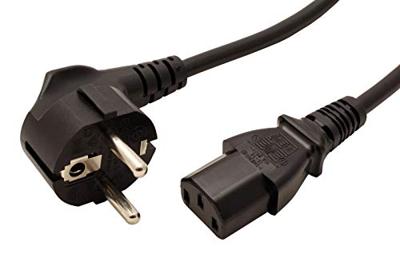 VALUE stroomkabel, recht IEC-Female, zwart, 0,6 m