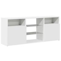 VidaXL Tv-meubel met led-verlichting 120x30x50 cm wit - thumbnail