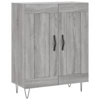 Dressoir 69,5x34x90 cm bewerkt hout grijs sonoma eikenkleurig - thumbnail