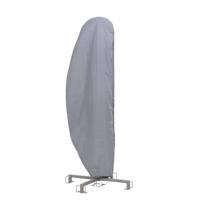 Parasolhoes Zweefparasols beschermhoes 350 cm rond Grijs - thumbnail